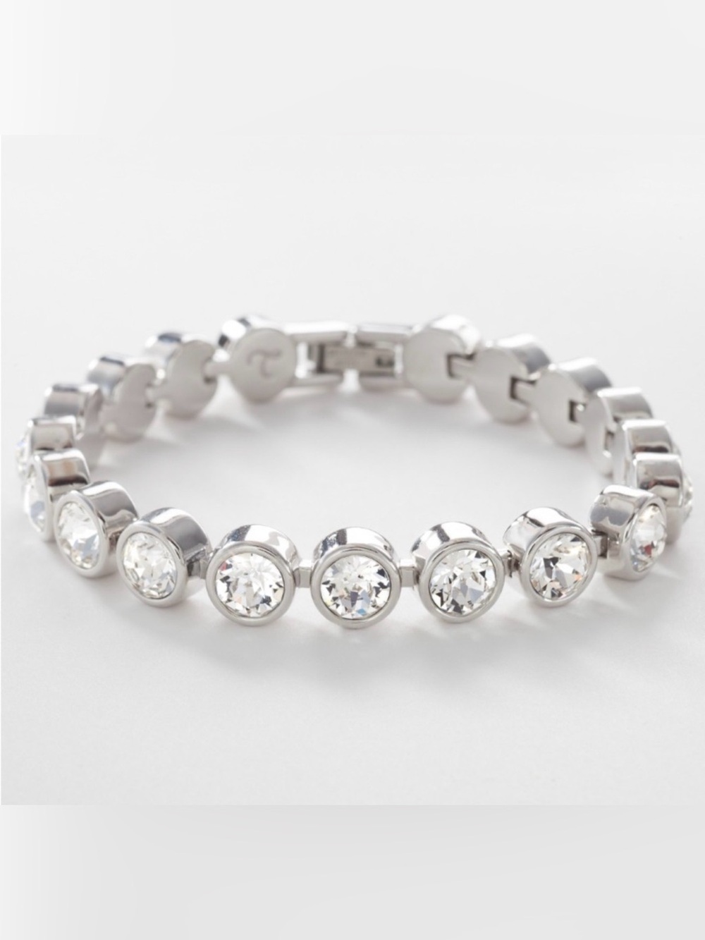 Touchstone Crystal by Swarovski, Ice Bracelet, White, 7 1/4” length, New in Box